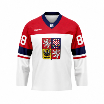 Reprezentacje hokejowe hokejowa koszulka meczowa Czech republic Olymp 2026 David Pastrňák white