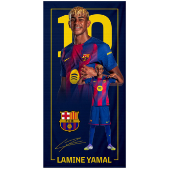 Barcelona ręcznik plażowy Lamine Yamal navy