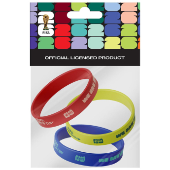 MŚ 2026 (World Cup) zestaw 3 opasek Silicone