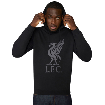 Liverpool męska bluza z kapturem Liverbird black