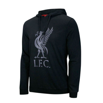 Liverpool męska bluza z kapturem Liverbird black