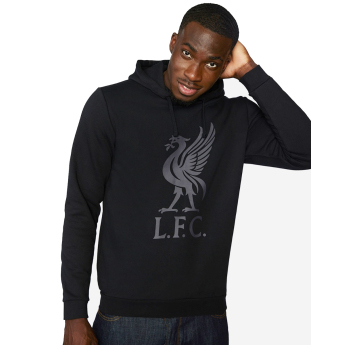 Liverpool męska bluza z kapturem Liverbird black