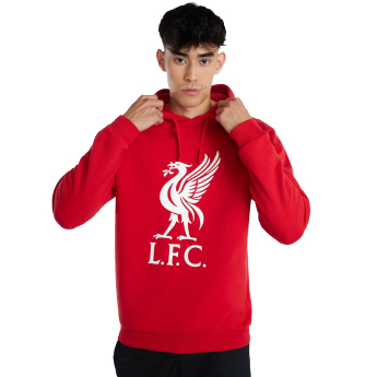 Liverpool męska bluza z kapturem Liverbird red