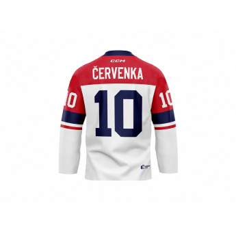 Reprezentacje hokejowe hokejowa koszulka meczowa Roman Červenka #10 CCM Fandres replica 2026 white