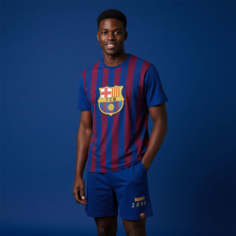 Barcelona piżama męska Short stripe