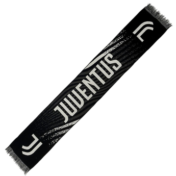Juventus szalik zimowy Text black