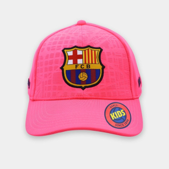 Barcelona dziecięca czapka baseballowa Barca fucsia