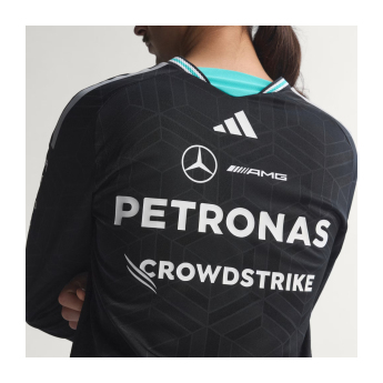 Mercedes AMG Petronas męska koszulka z długim rękawem black official Teamline Replica F1 Team 2026