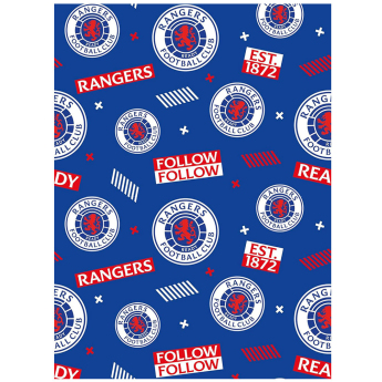 FC Rangers papier podarunkowy Text Gift Wrap