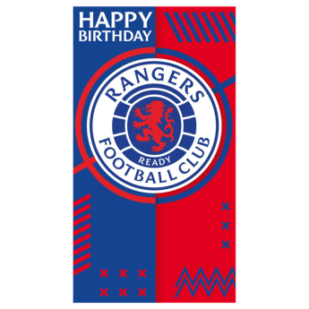 FC Rangers życzenia urodzinowe Crest Birthday Card