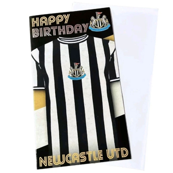 Newcastle United życzenia urodzinowe Retro Shirt Birthday Card