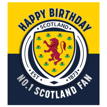 Reprezentacja piłki nożnej życzenia urodzinowe Scottish Birthday Card