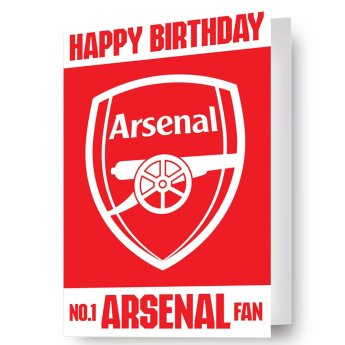 Arsenal życzenia urodzinowe Lenticular Birthday Card
