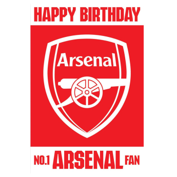 Arsenal życzenia urodzinowe Lenticular Birthday Card