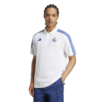Real Madryt męska koszulka polo DNA white blue