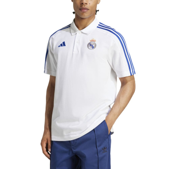 Real Madryt męska koszulka polo DNA white blue