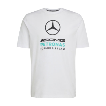 Mercedes AMG Petronas koszulka męska Large Logo white F1 Team 2026