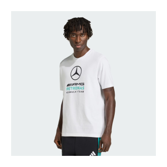 Mercedes AMG Petronas koszulka męska Large Logo white F1 Team 2026