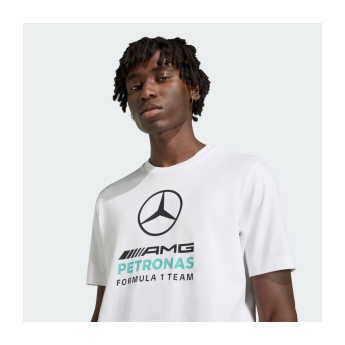 Mercedes AMG Petronas koszulka męska Large Logo white F1 Team 2026