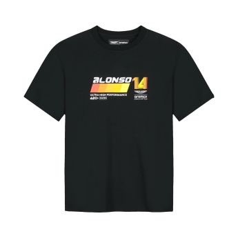 Aston Martin koszulka męska Fernando Alonso Barcelona black F1 Team 2026