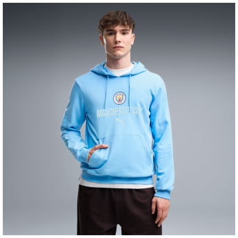 Manchester City męska bluza z kapturem FtblCulture blue