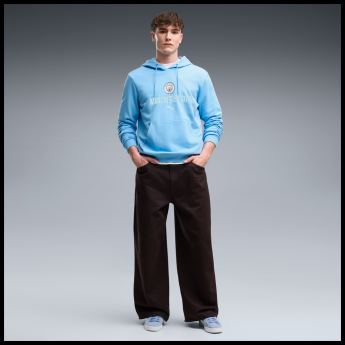 Manchester City męska bluza z kapturem FtblCulture blue