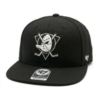 Anaheim Ducks czapka baseballówka NHL No Shot ’47 CAPTAIN Black/White