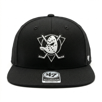 Anaheim Ducks czapka baseballówka NHL No Shot ’47 CAPTAIN Black/White