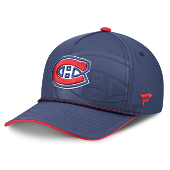 Montreal Canadiens czapka baseballówka NHL Fanatics Navy On Stage Podium Draft A-Frame Adjustable