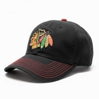 Chicago Blackhawks czapka baseballówka NHL Value Stitched Black/Red