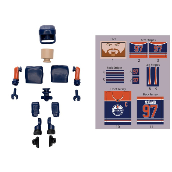 Edmonton Oilers figurka Connor McDavid #97 NHL Construct
