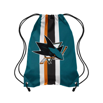 San Jose Sharks worek na buty FOCO Team Stripe Drawstring Backpack