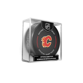 Calgary Flames krążek Official Game Puck 2022-2023
