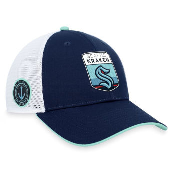 Seattle Kraken czapka baseballówka Draft 2023 Podium Trucker Adjustable Authentic Pro
