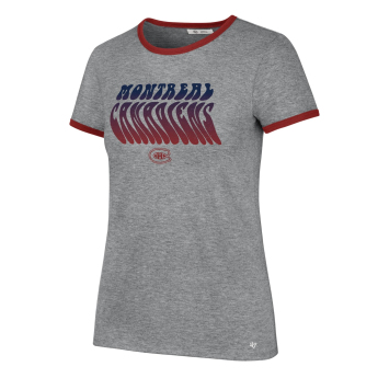 Montreal Canadiens koszulka damska Letter Ringer grey