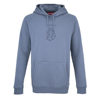 Reprezentacje hokejowe męska bluza z kapturem Czech Republic CCM PH Core Lev Vinyl Blue