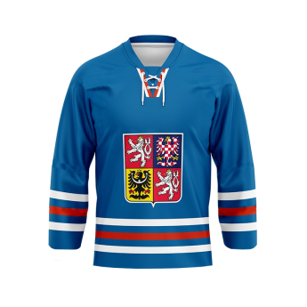 Reprezentacje hokejowe hokejowa koszulka meczowa Czech Republic 2023/2024 CCM Fandres replica - blue