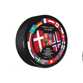 Reprezentacje hokejowe krążek Ice Hockey World Championship Czechia MS 2024 Dueling 14.5.2024 Denmark vs. Norway