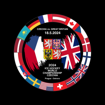 Reprezentacje hokejowe krążek Ice Hockey World Championship Czechia MS 2024 Dueling 18.5.2024 Czechia vs. Great Britain