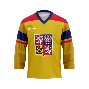 Reprezentacje hokejowe hokejowa koszulka meczowa Dominik Kubalík #81 2024 CCM Fandres replica gold