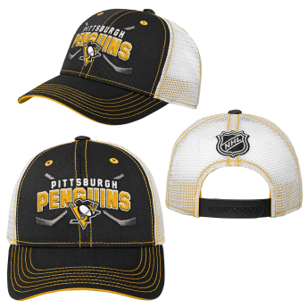 Pittsburgh Penguins dziecięca czapka baseballowa Lockup Meshback Adjustable