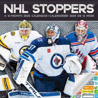 NHL produkty kalendarz Stoppers 2025 Wall Calendar