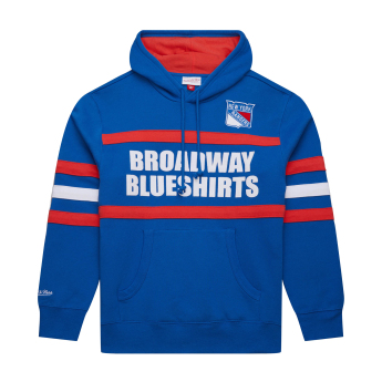 New York Rangers męska bluza z kapturem Head Coach Hoodie Current Logo blue