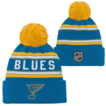 St. Louis Blues czapka zimowa dziecięca Jacquard Cuffed Knit With Pom