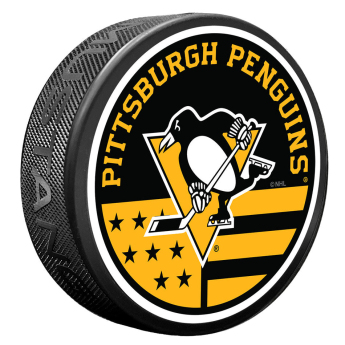 Puk Pittsburgh Penguins American Flag Pat Puck