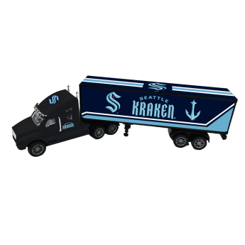 Seattle Kraken ciężarówka 18-Wheeler Big Rig Truck Black