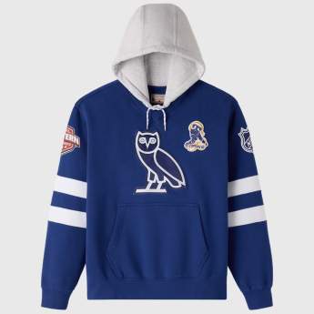Toronto Maple Leafs męska bluza z kapturem OVO blue
