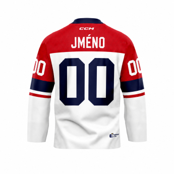 Reprezentacje hokejowe hokejowa koszulka meczowa Czech republic Olymp 2026 white