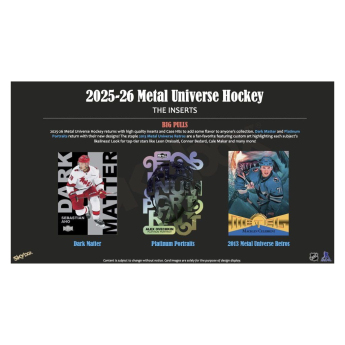 NHL pudełka karty hokejowe NHL 2025-26 Upper Deck Skybox Metal Universe Hobby Box