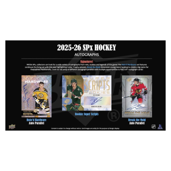 NHL pudełka karty hokejowe NHL 2025-26 Upper Deck SPx Hockey Hobby Box